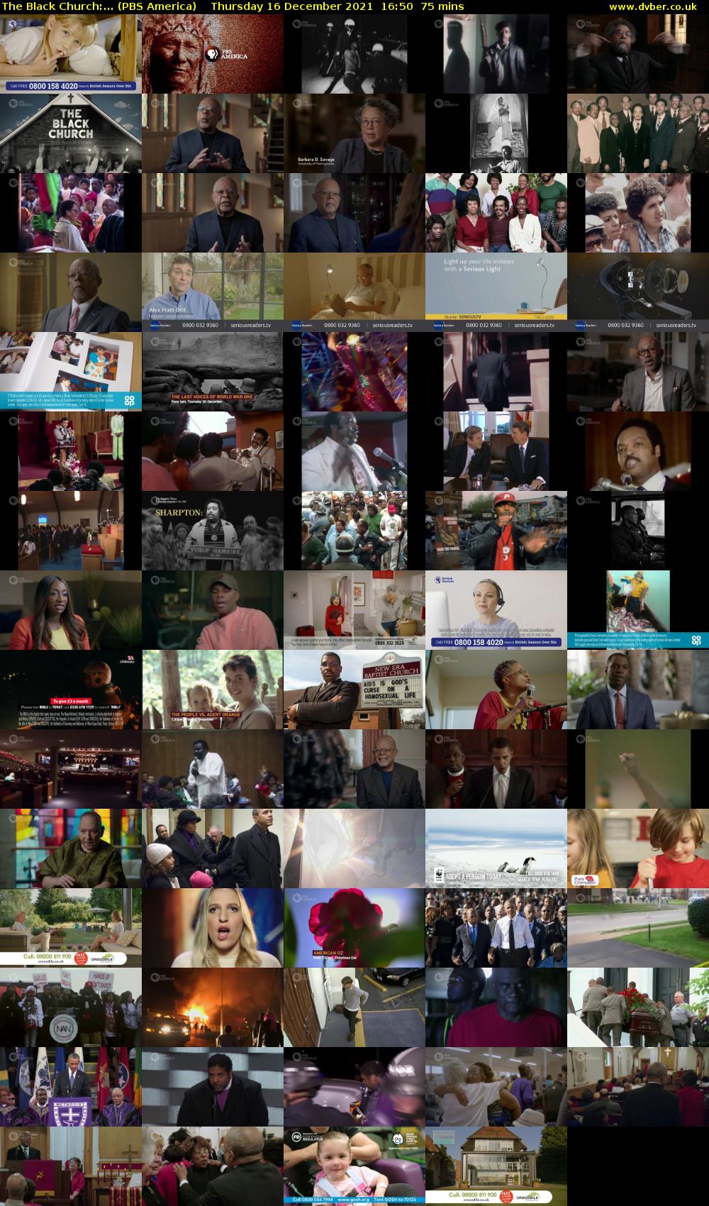 The Black Church:... (PBS America) Thursday 16 December 2021 16:50 - 18:05