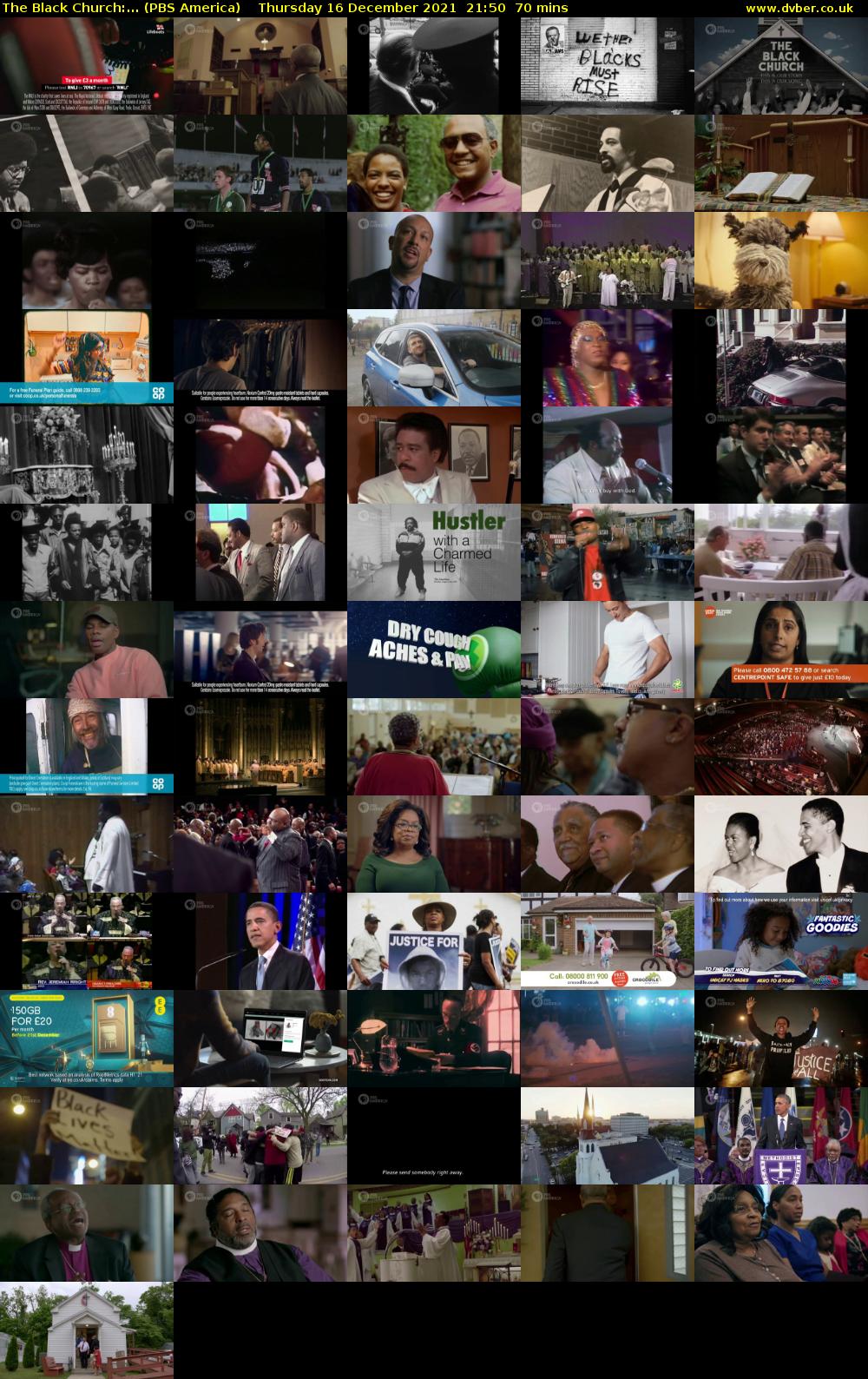 The Black Church:... (PBS America) Thursday 16 December 2021 21:50 - 23:00