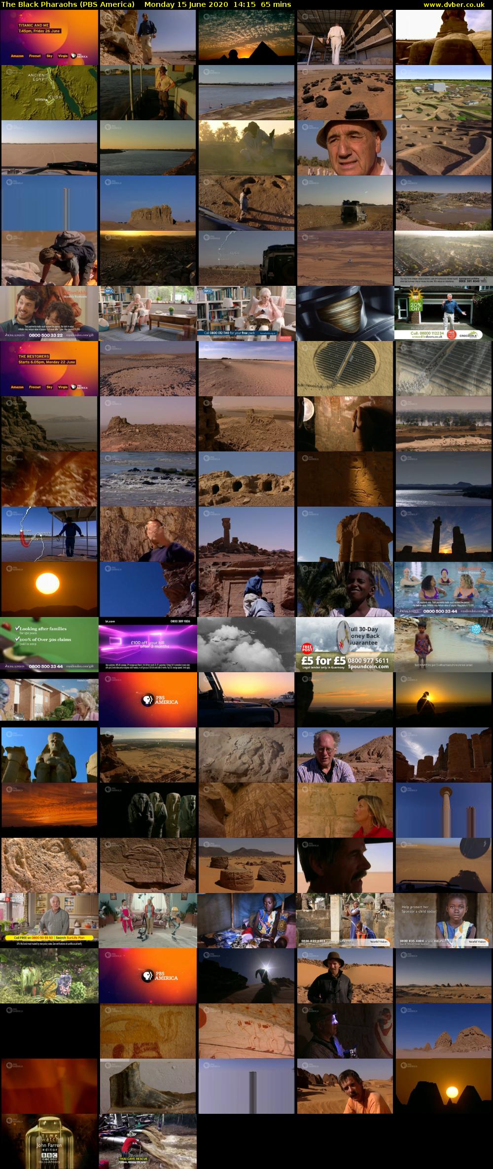 The Black Pharaohs (PBS America) Monday 15 June 2020 14:15 - 15:20