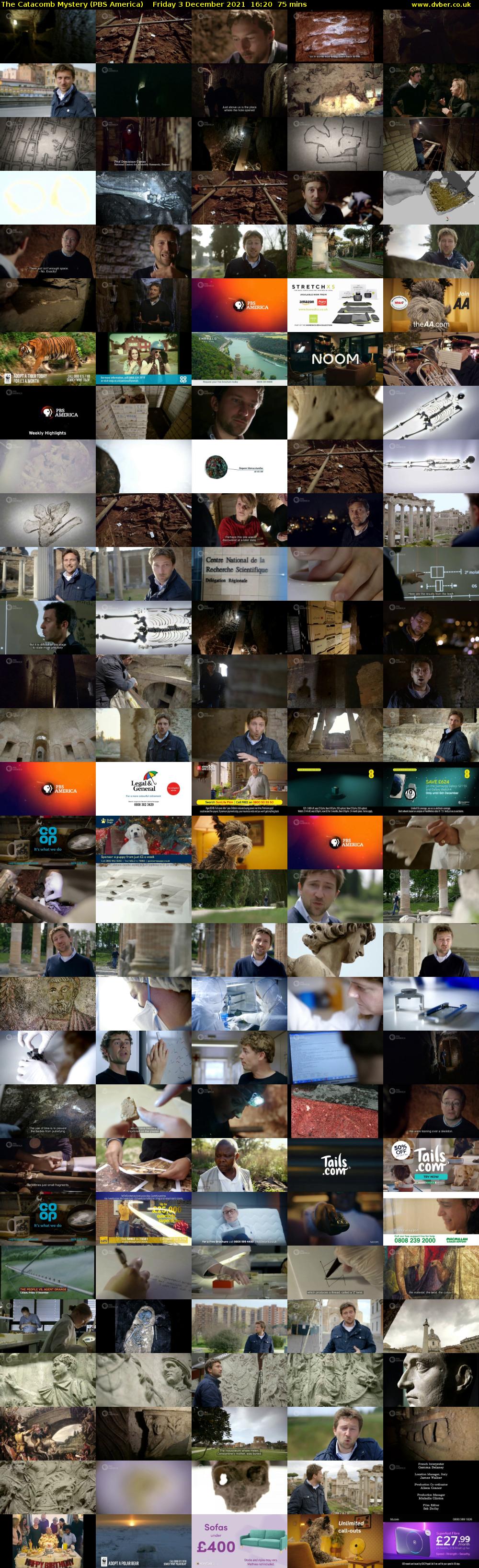 The Catacomb Mystery (PBS America) Friday 3 December 2021 16:20 - 17:35