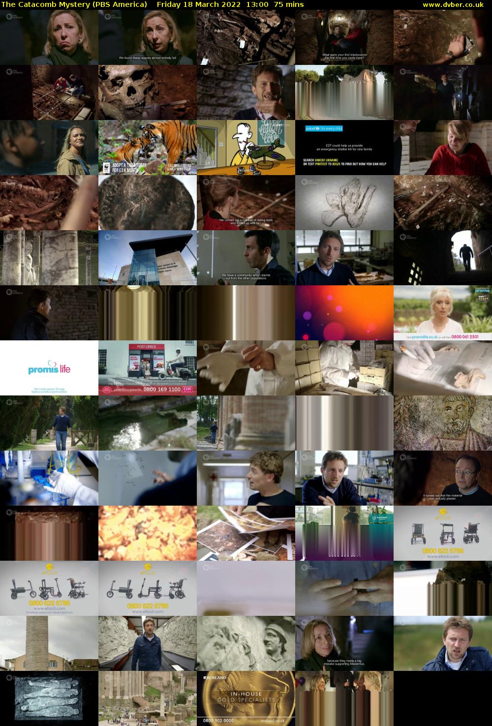 The Catacomb Mystery (PBS America) Friday 18 March 2022 13:00 - 14:15