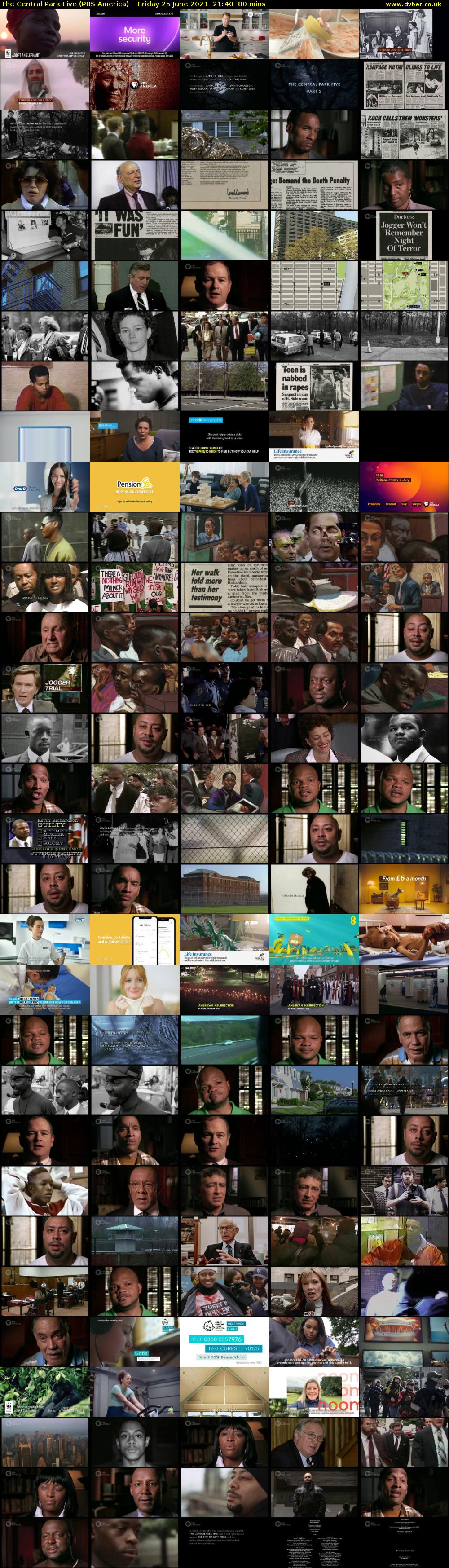 The Central Park Five (PBS America) Friday 25 June 2021 21:40 - 23:00