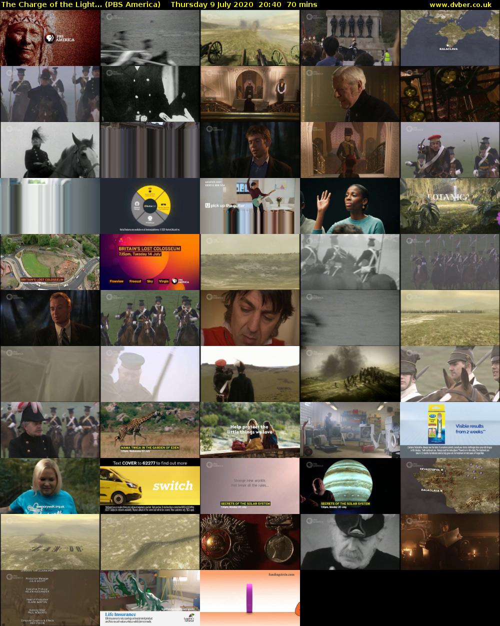 The Charge of the Light... (PBS America) Thursday 9 July 2020 20:40 - 21:50