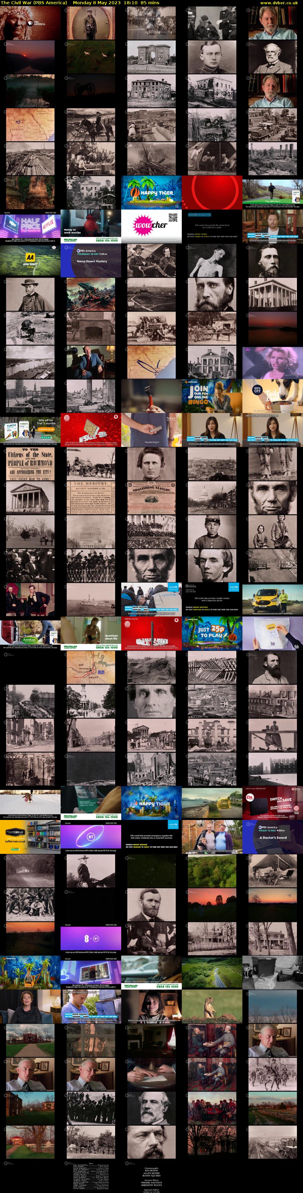 The Civil War (PBS America) Monday 8 May 2023 18:10 - 19:35