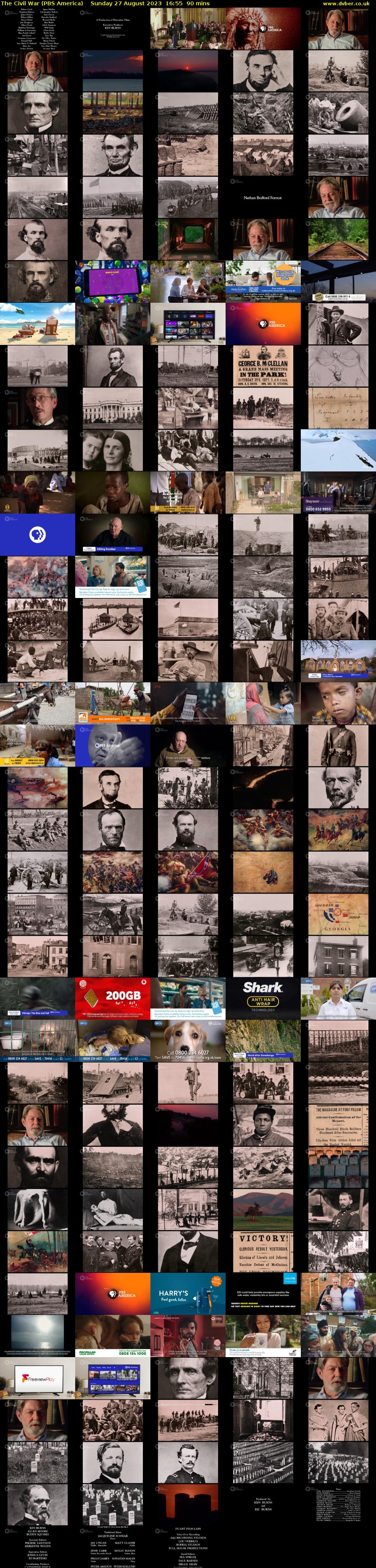 The Civil War (PBS America) Sunday 27 August 2023 16:55 - 18:25