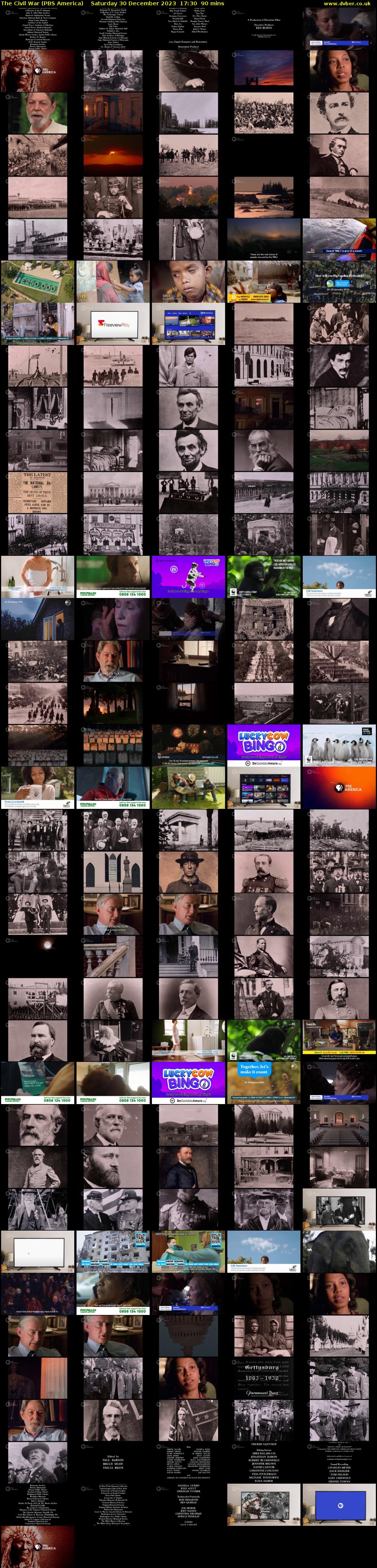 The Civil War (PBS America) Saturday 30 December 2023 17:30 - 19:00