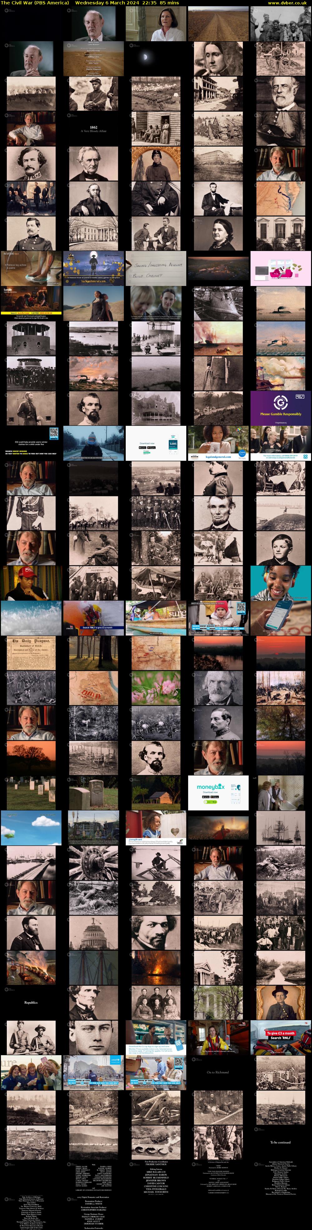 The Civil War (PBS America) Wednesday 6 March 2024 22:35 - 00:00