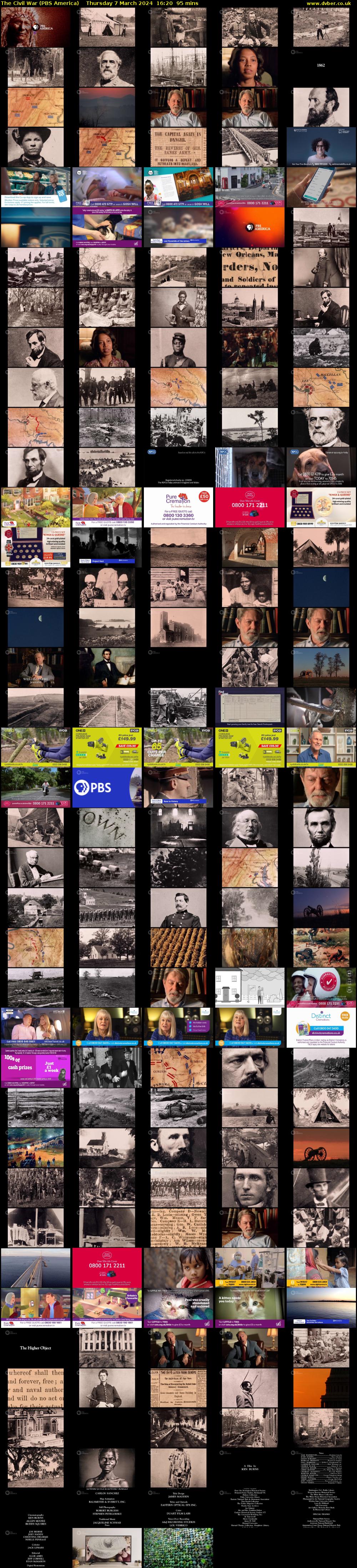 The Civil War (PBS America) Thursday 7 March 2024 16:20 - 17:55