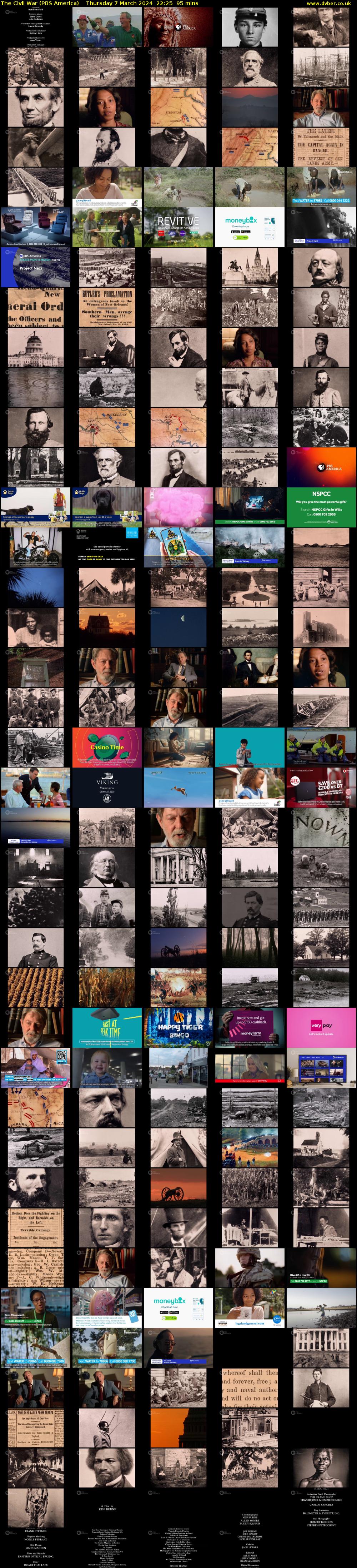 The Civil War (PBS America) Thursday 7 March 2024 22:25 - 00:00