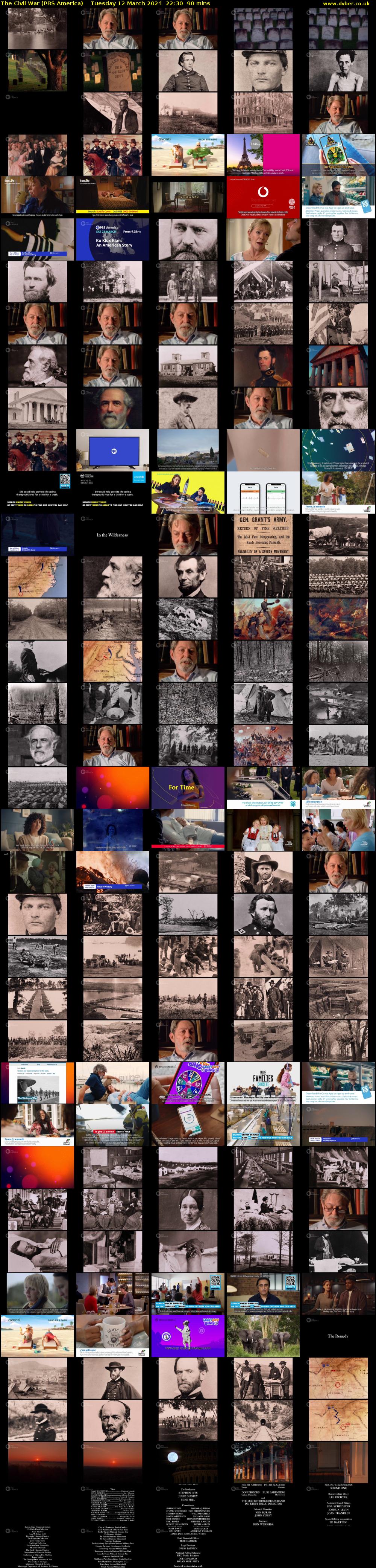 The Civil War (PBS America) Tuesday 12 March 2024 22:30 - 00:00