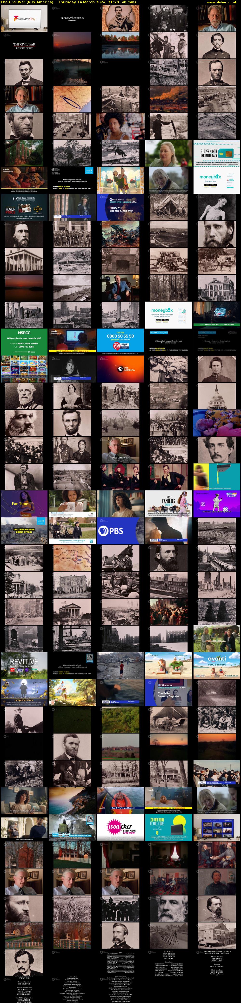 The Civil War (PBS America) Thursday 14 March 2024 21:20 - 22:50