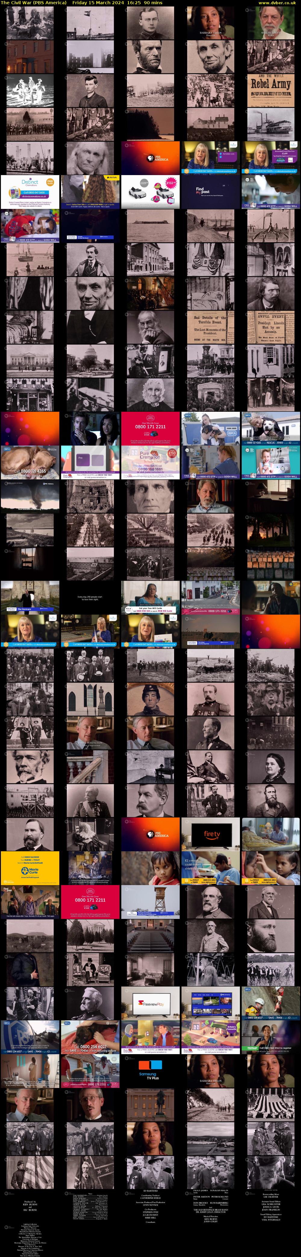 The Civil War (PBS America) Friday 15 March 2024 16:25 - 17:55