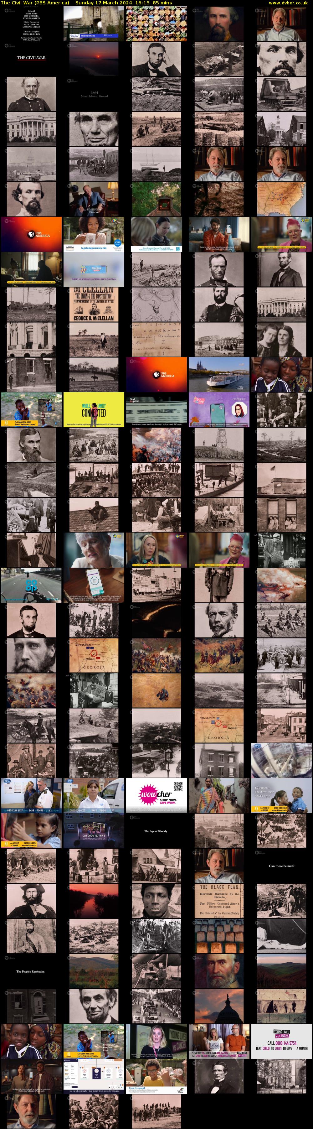 The Civil War (PBS America) Sunday 17 March 2024 16:15 - 17:40