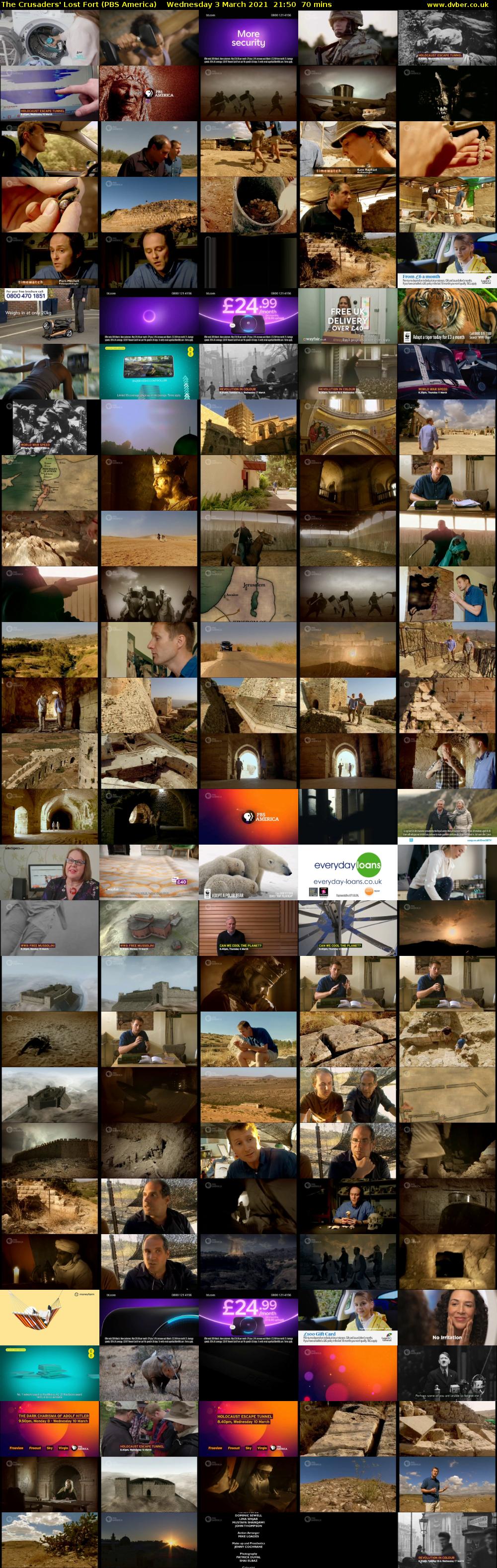 The Crusaders' Lost Fort (PBS America) Wednesday 3 March 2021 21:50 - 23:00