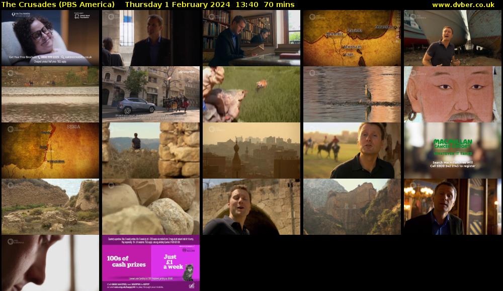The Crusades (PBS America) Thursday 1 February 2024 13:40 - 14:50