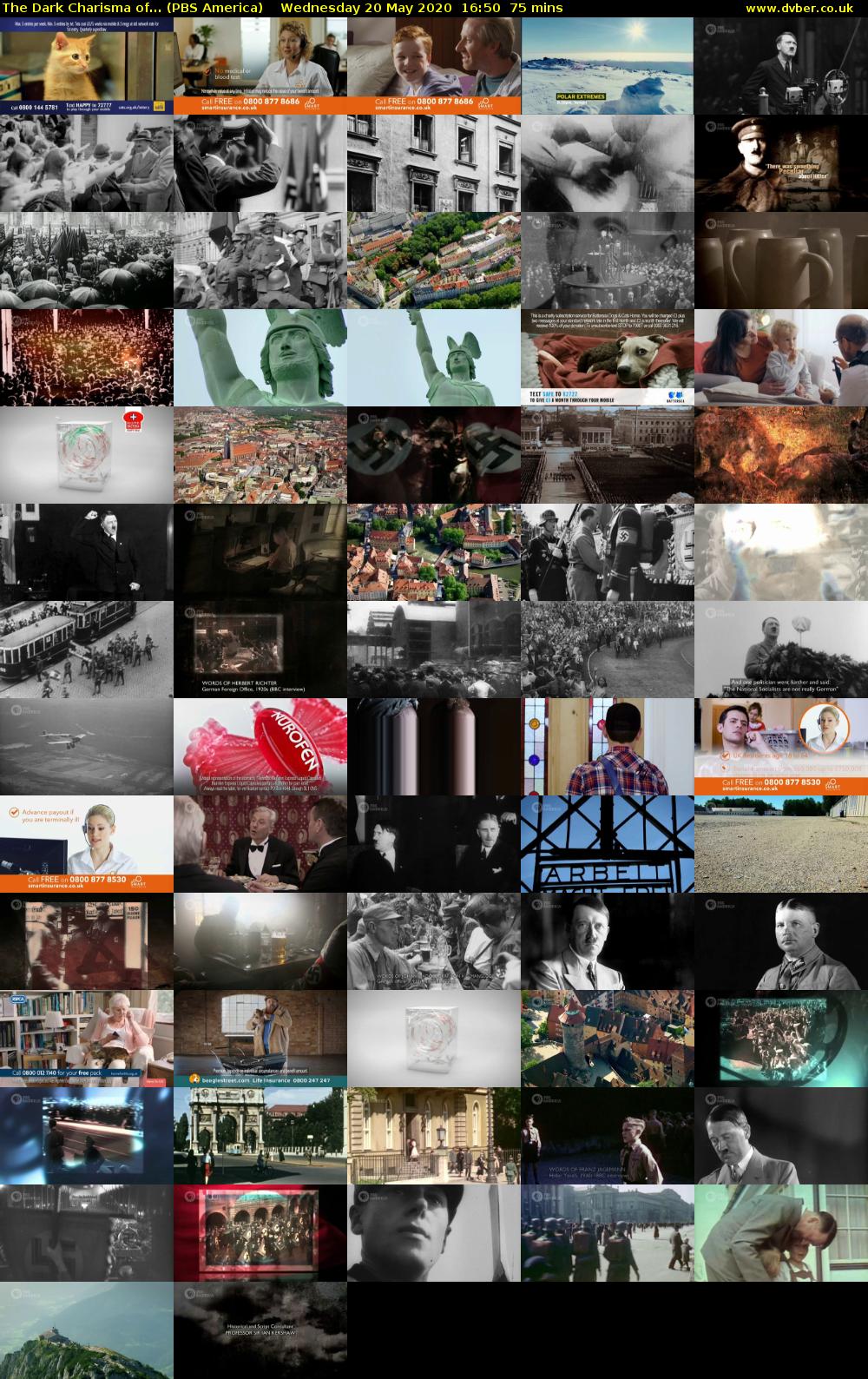 The Dark Charisma of... (PBS America) Wednesday 20 May 2020 16:50 - 18:05