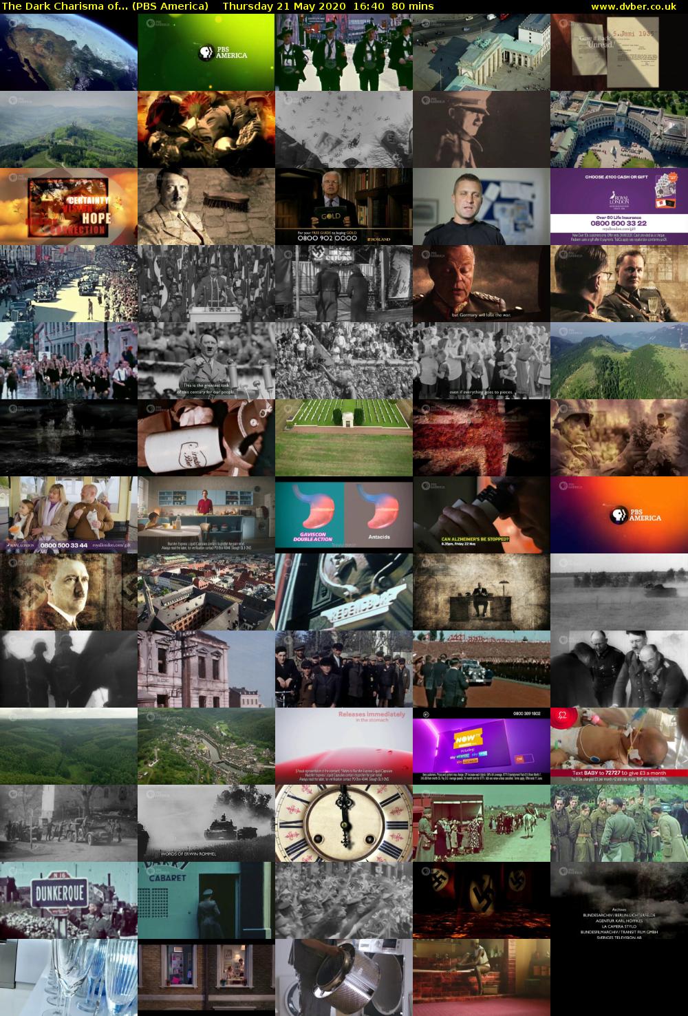 The Dark Charisma of... (PBS America) Thursday 21 May 2020 16:40 - 18:00