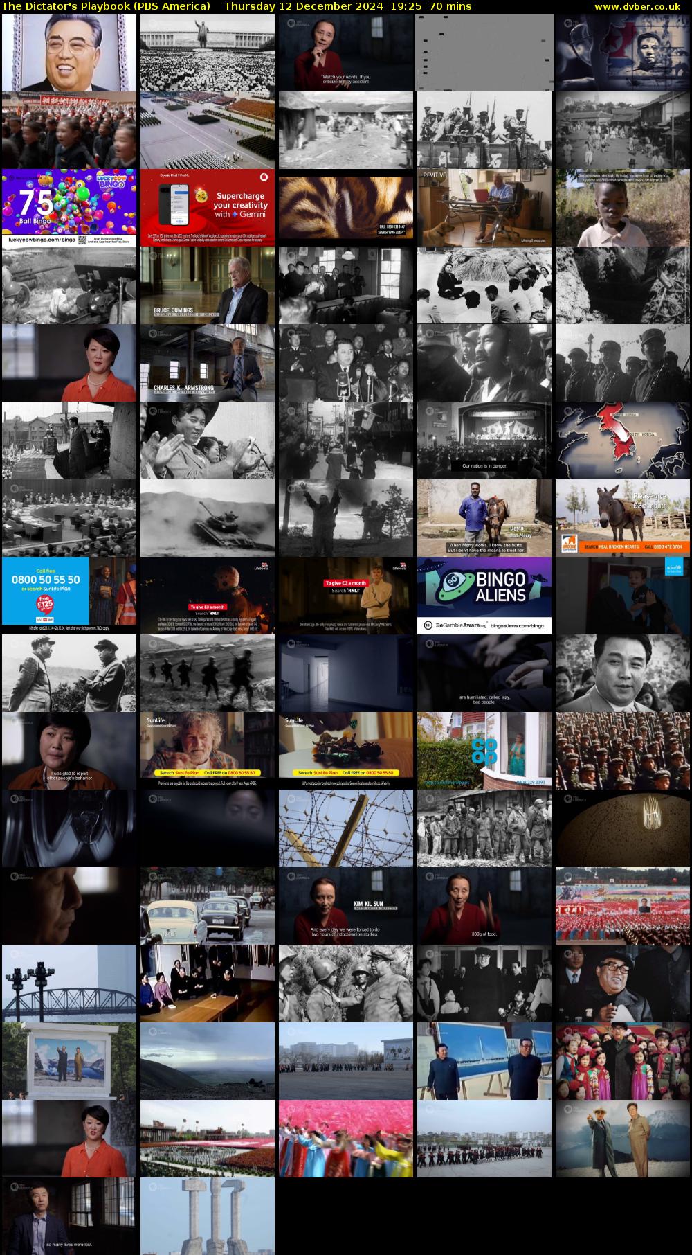 The Dictator's Playbook (PBS America) Thursday 12 December 2024 19:25 - 20:35