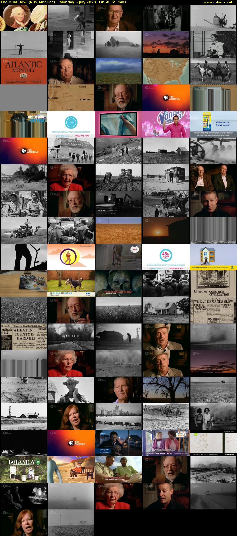 The Dust Bowl (PBS America) Monday 6 July 2020 14:50 - 15:55