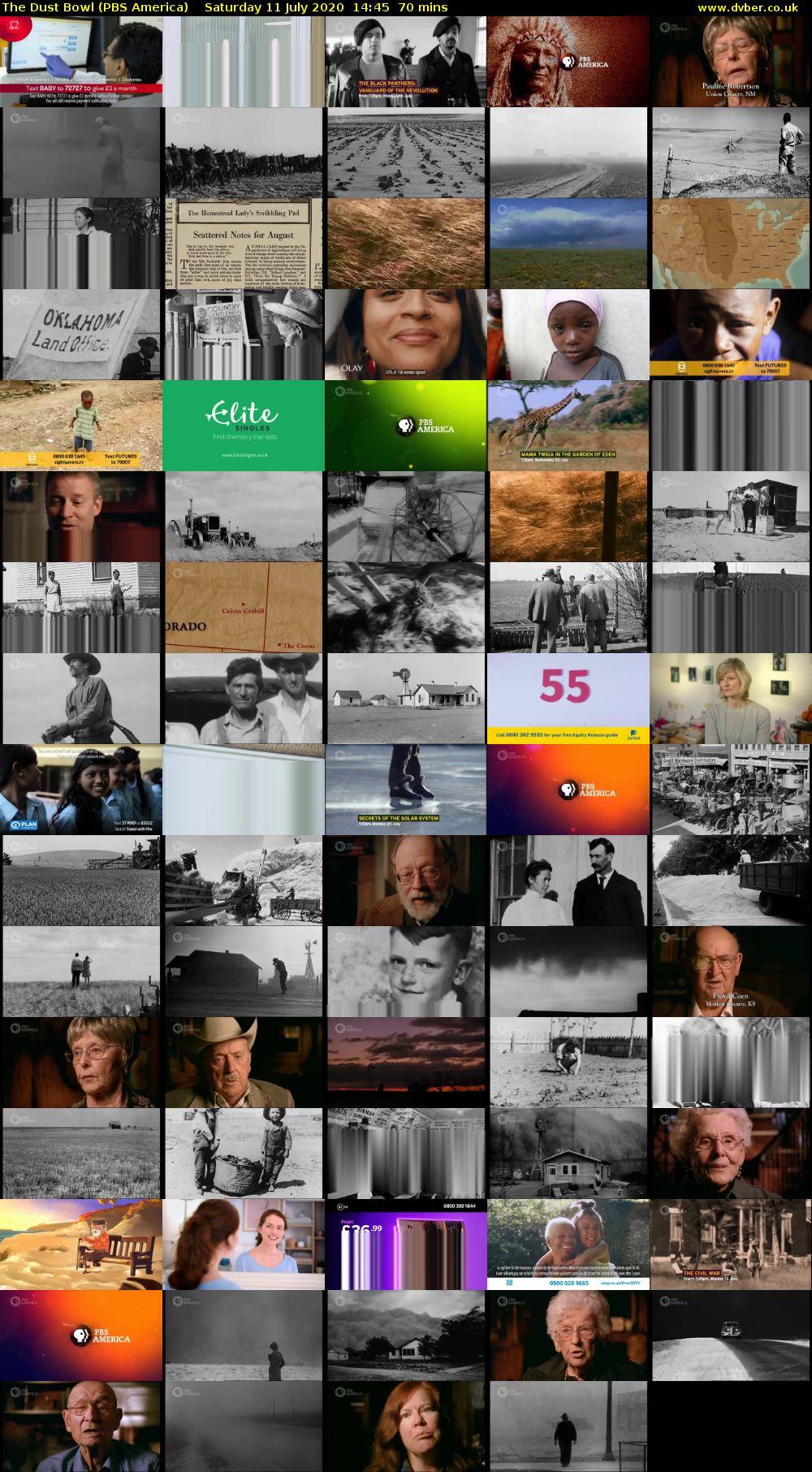 The Dust Bowl (PBS America) Saturday 11 July 2020 14:45 - 15:55