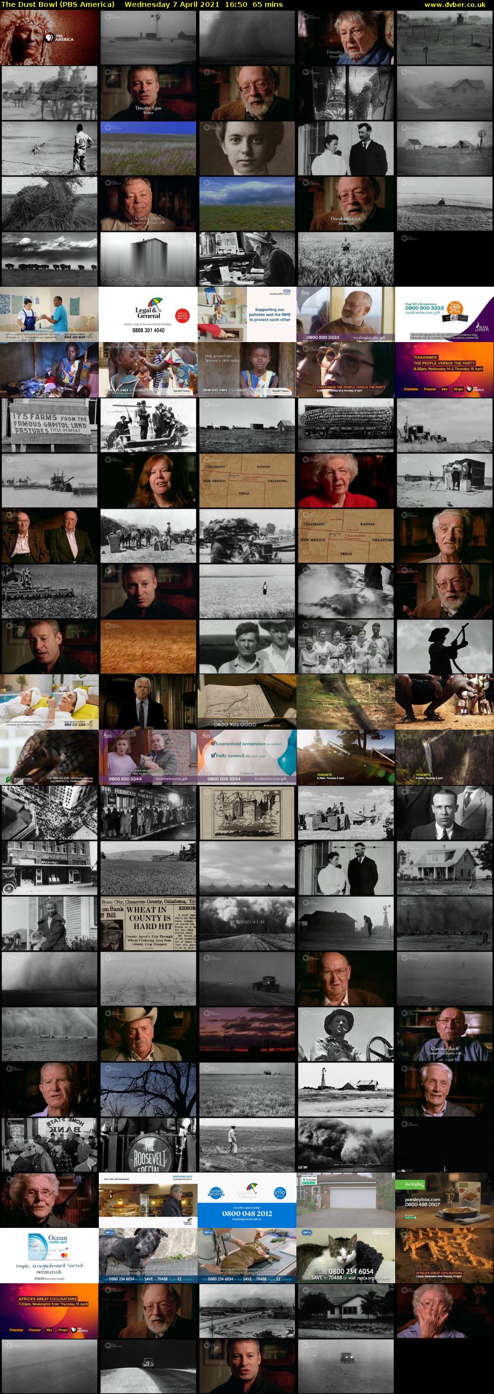The Dust Bowl (PBS America) Wednesday 7 April 2021 16:50 - 17:55