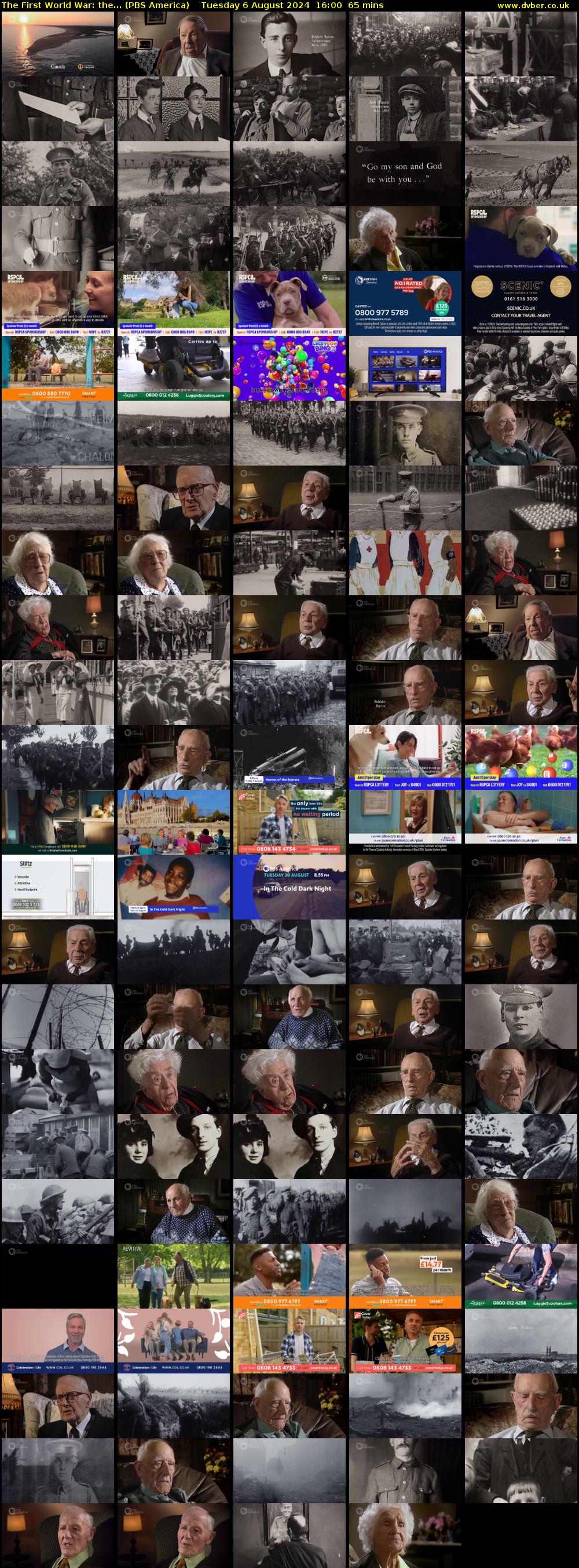 The First World War: the... (PBS America) Tuesday 6 August 2024 16:00 - 17:05