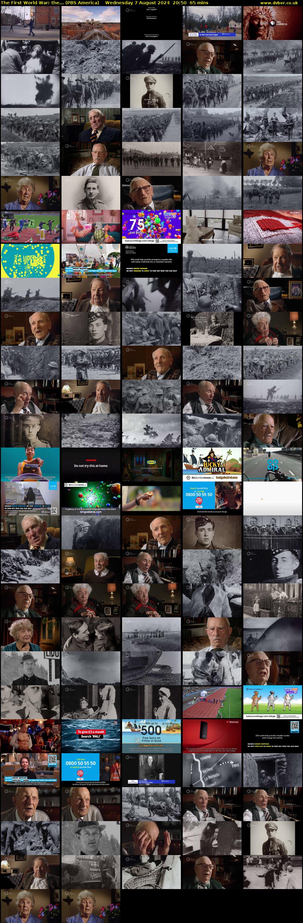 The First World War: the... (PBS America) Wednesday 7 August 2024 20:50 - 21:55
