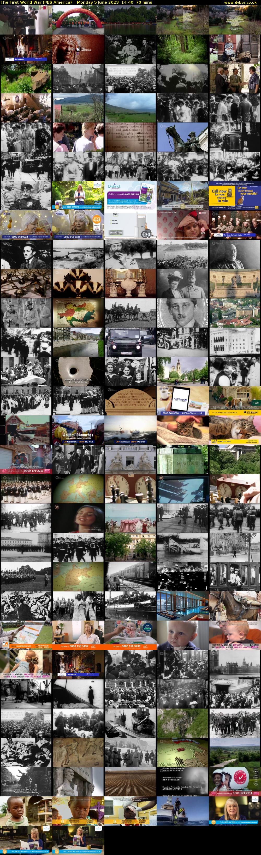 The First World War (PBS America) Monday 5 June 2023 14:40 - 15:50