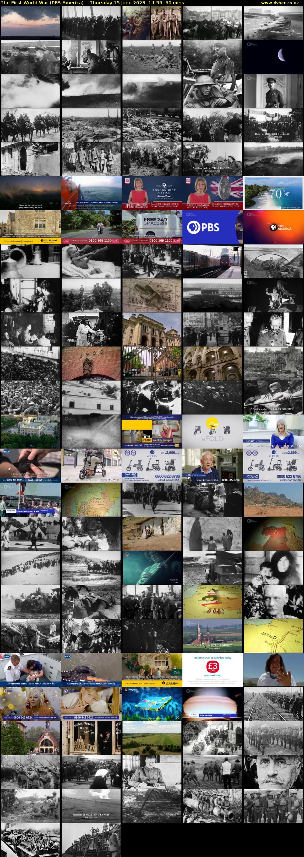 The First World War (PBS America) Thursday 15 June 2023 14:55 - 15:55