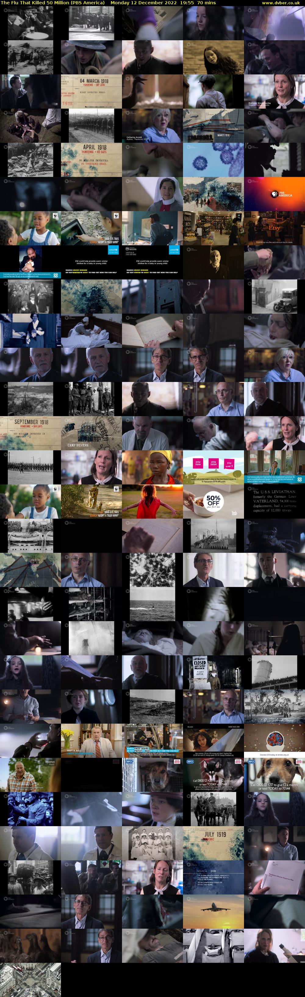 The Flu That Killed 50 Million (PBS America) Monday 12 December 2022 19:55 - 21:05