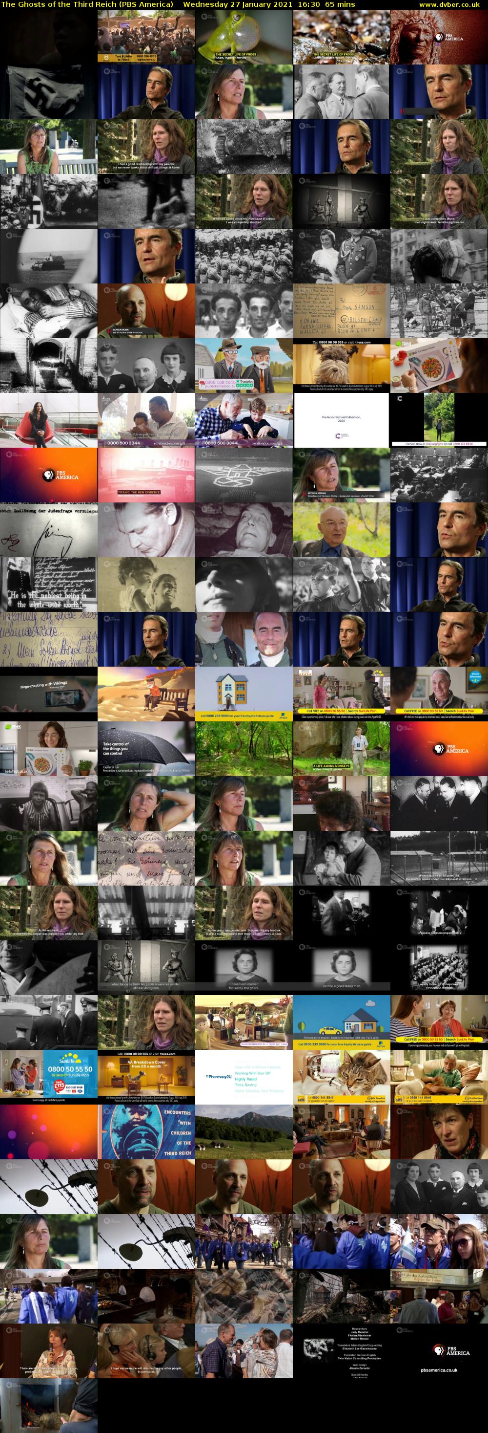The Ghosts of the Third Reich (PBS America) Wednesday 27 January 2021 16:30 - 17:35