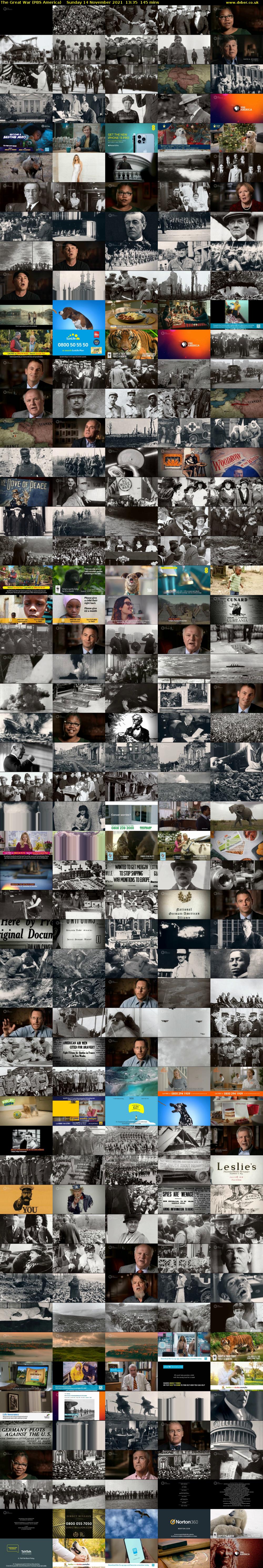 The Great War (PBS America) Sunday 14 November 2021 13:35 - 16:00