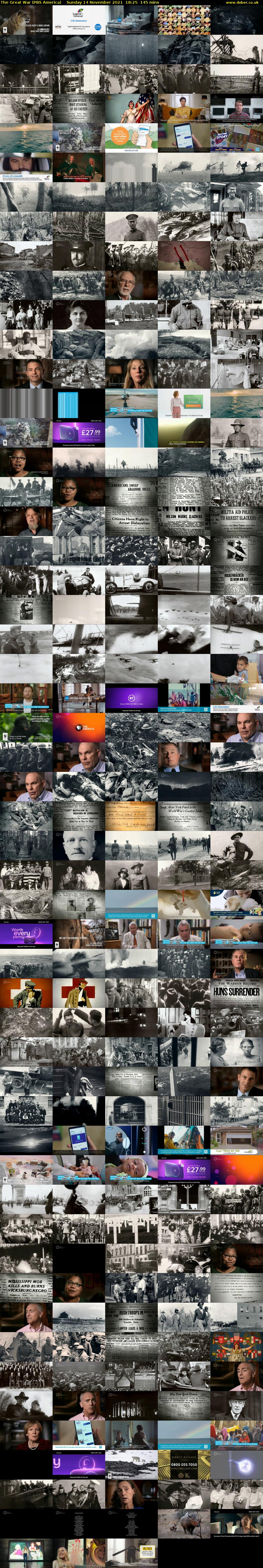 The Great War (PBS America) Sunday 14 November 2021 18:25 - 20:50