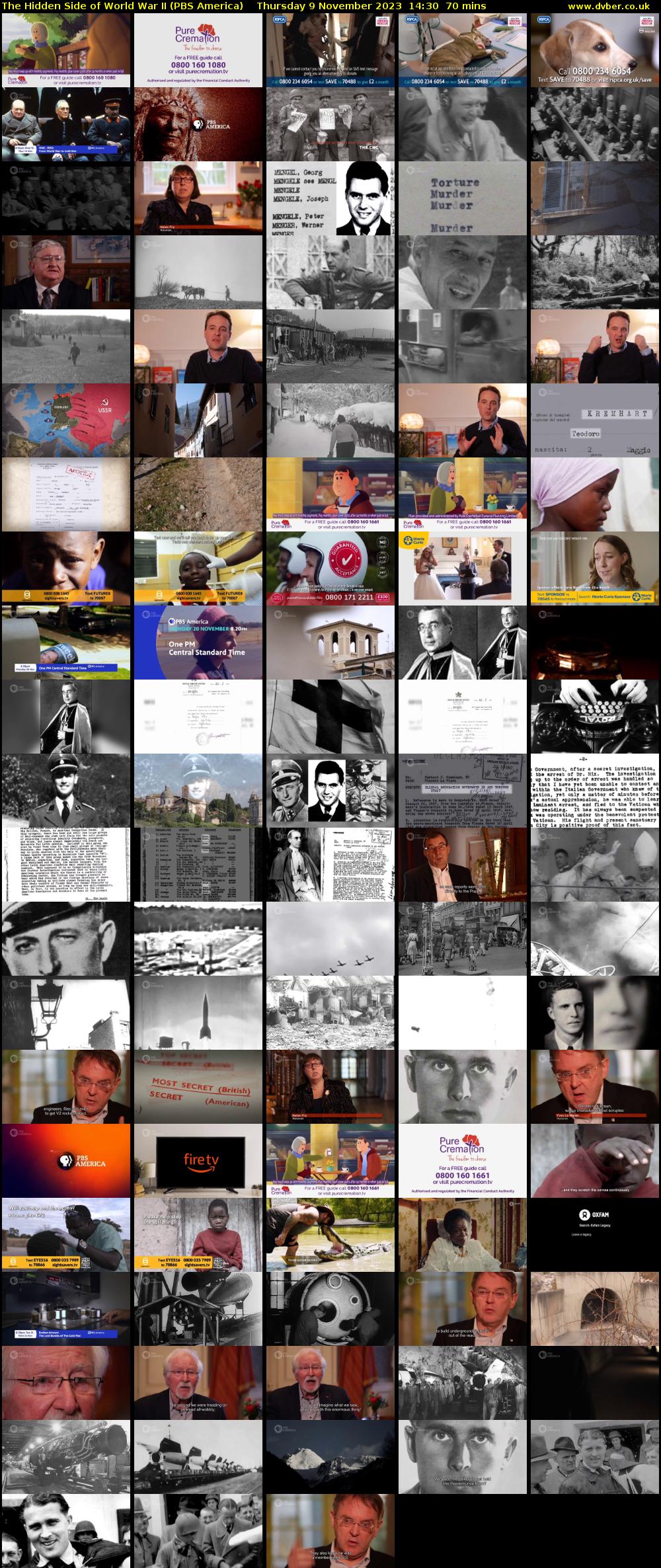 The Hidden Side of World War II (PBS America) Thursday 9 November 2023 14:30 - 15:40