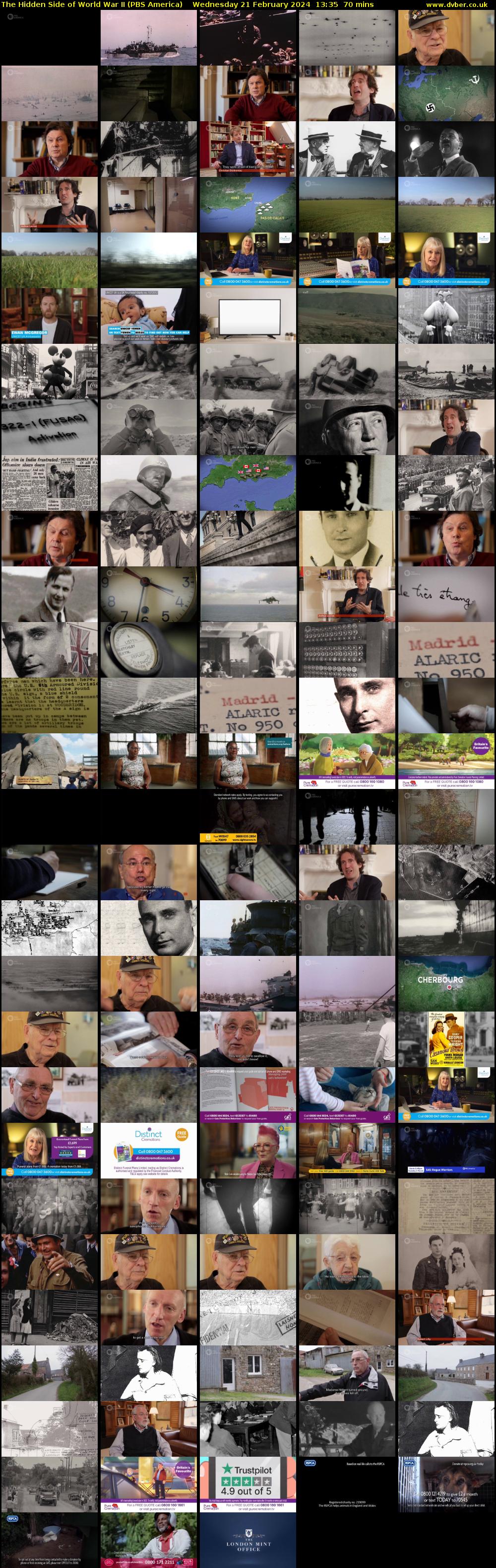 The Hidden Side of World War II (PBS America) Wednesday 21 February 2024 13:35 - 14:45