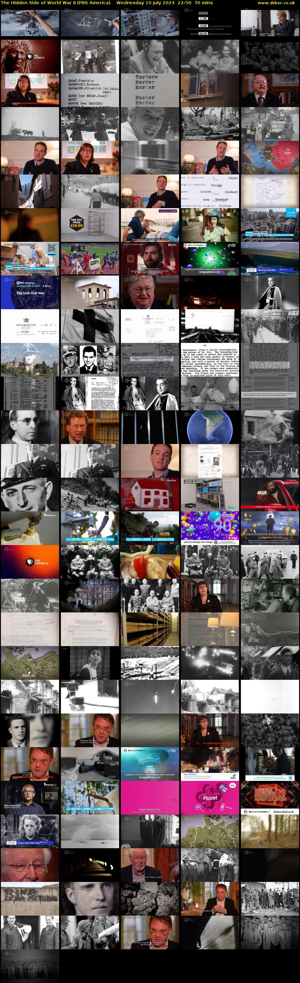 The Hidden Side of World War II (PBS America) Wednesday 10 July 2024 22:50 - 00:00