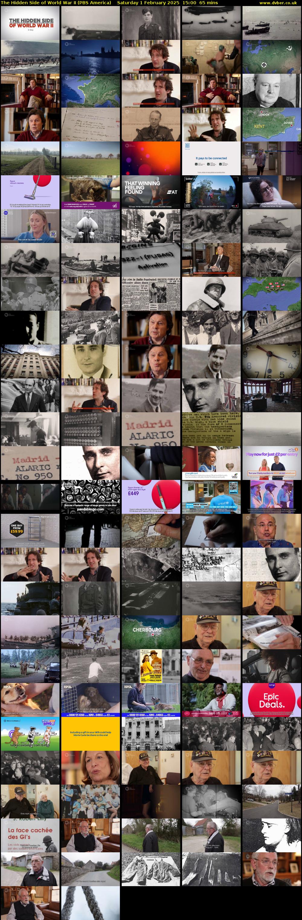 The Hidden Side of World War II (PBS America) Saturday 1 February 2025 15:00 - 16:05