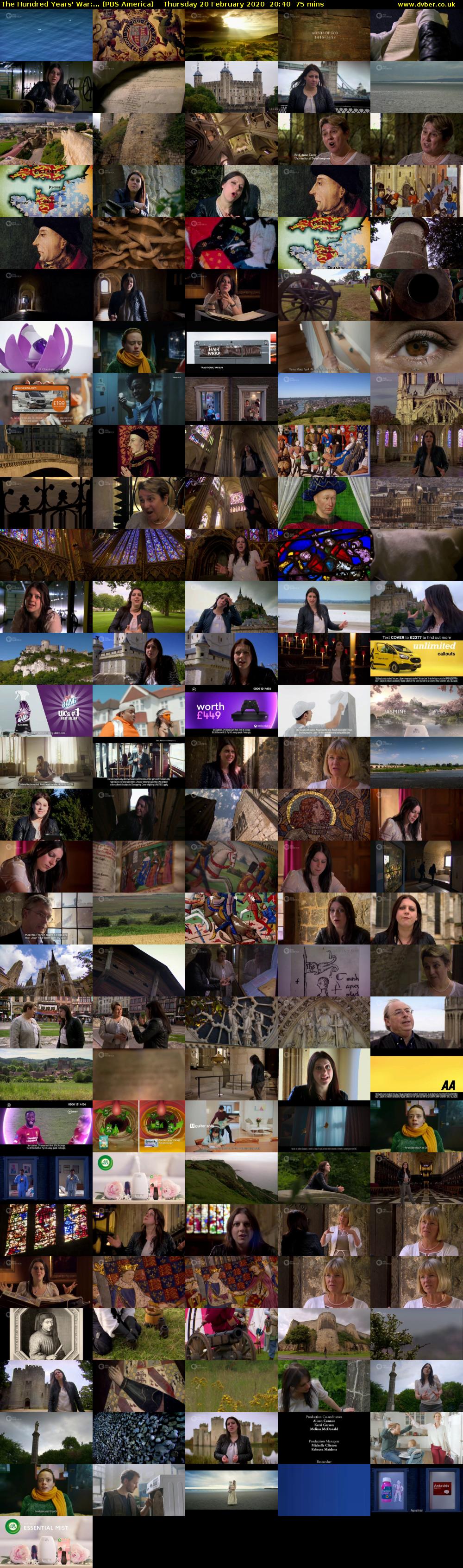 The Hundred Years' War:... (PBS America) Thursday 20 February 2020 20:40 - 21:55