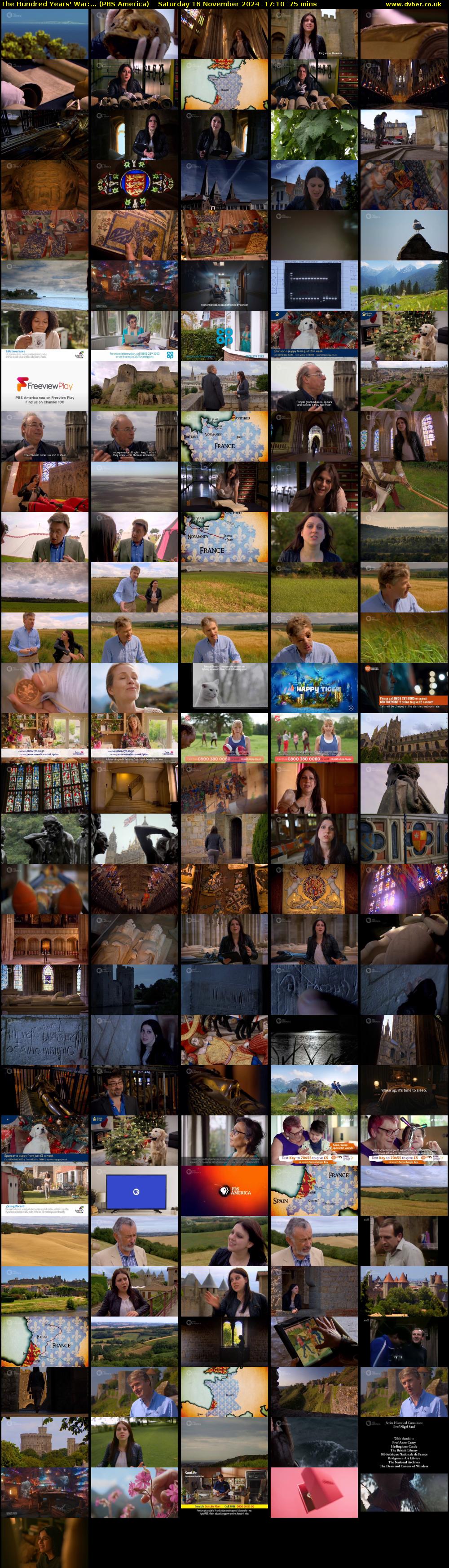 The Hundred Years' War:... (PBS America) Saturday 16 November 2024 17:10 - 18:25