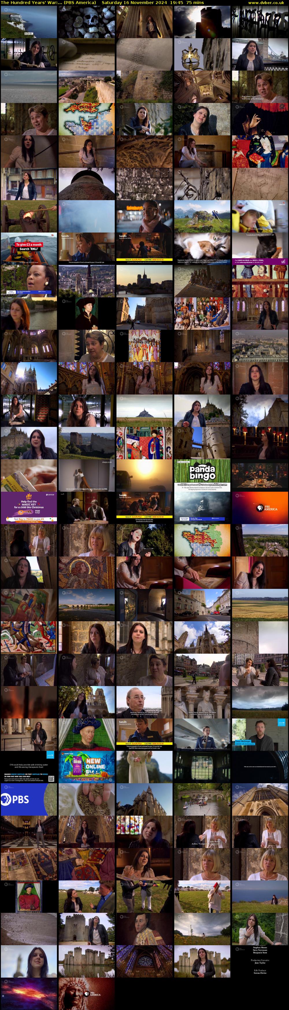 The Hundred Years' War:... (PBS America) Saturday 16 November 2024 19:45 - 21:00
