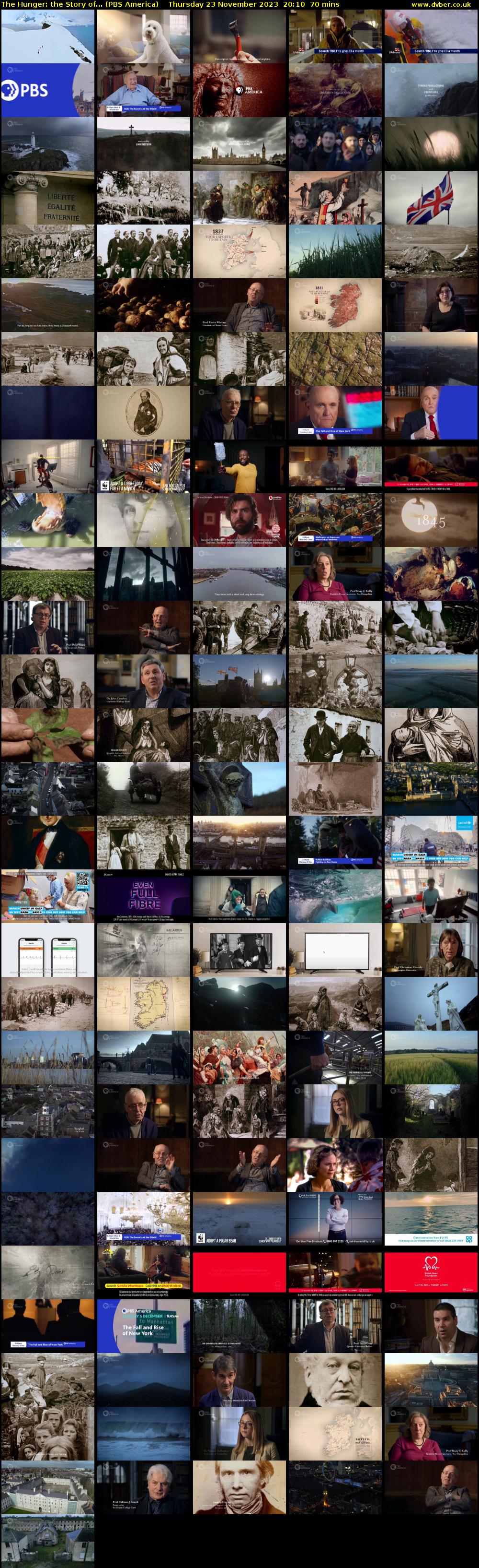 The Hunger: the Story of... (PBS America) Thursday 23 November 2023 20:10 - 21:20