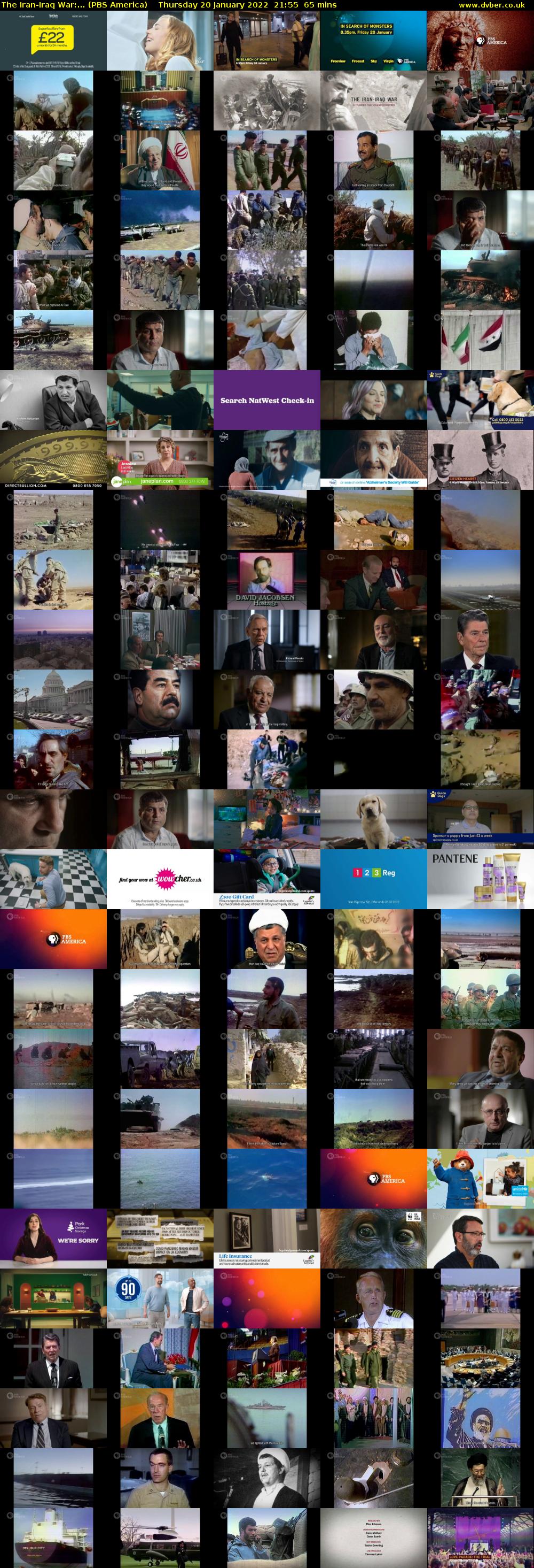 The Iran-Iraq War:... (PBS America) Thursday 20 January 2022 21:55 - 23:00