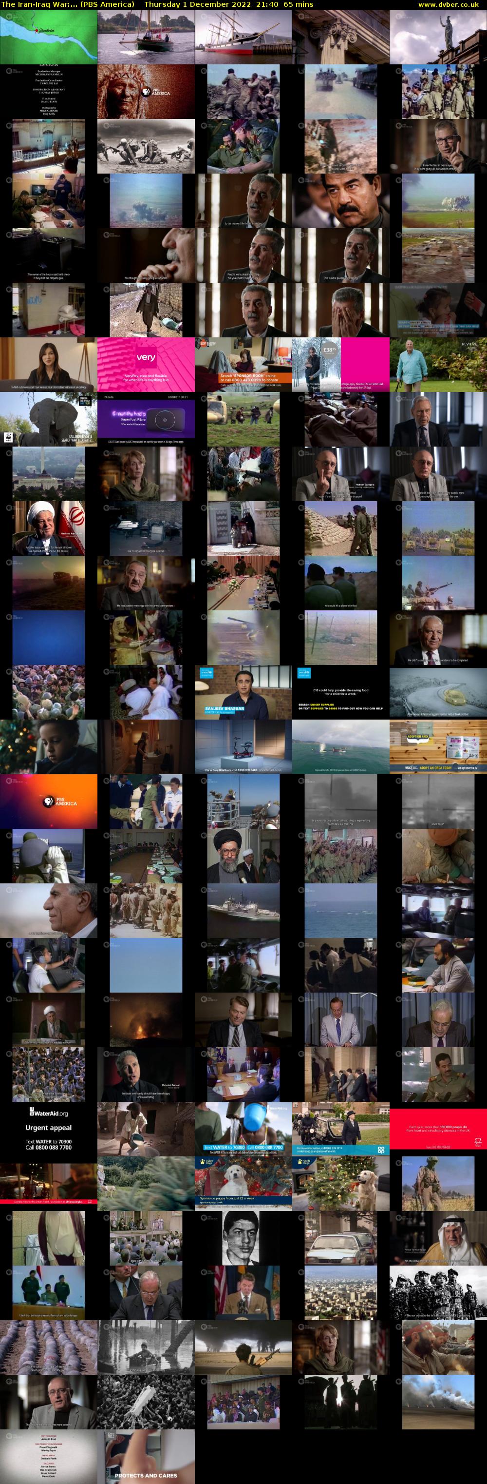 The Iran-Iraq War:... (PBS America) Thursday 1 December 2022 21:40 - 22:45
