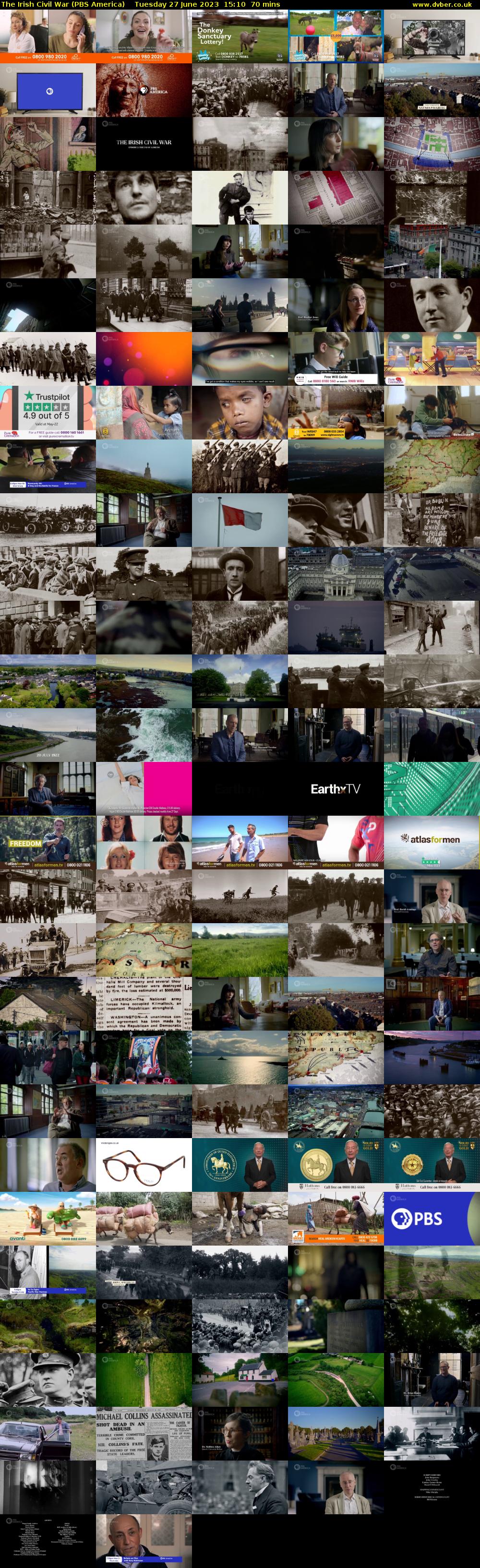 The Irish Civil War (PBS America) Tuesday 27 June 2023 15:10 - 16:20