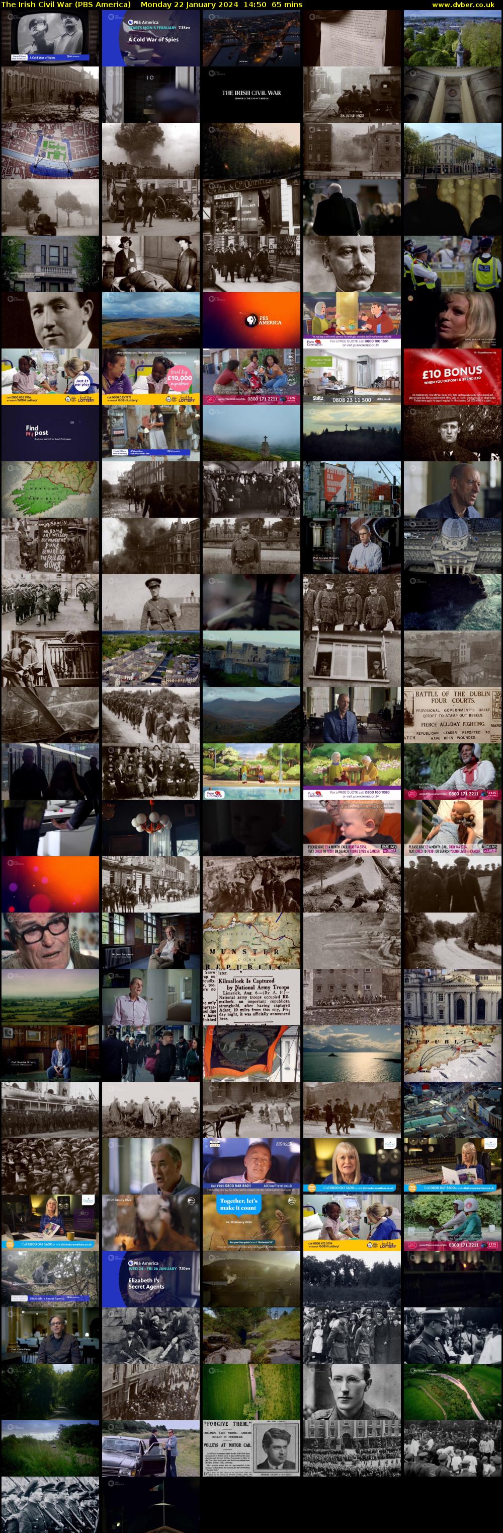 The Irish Civil War (PBS America) Monday 22 January 2024 14:50 - 15:55