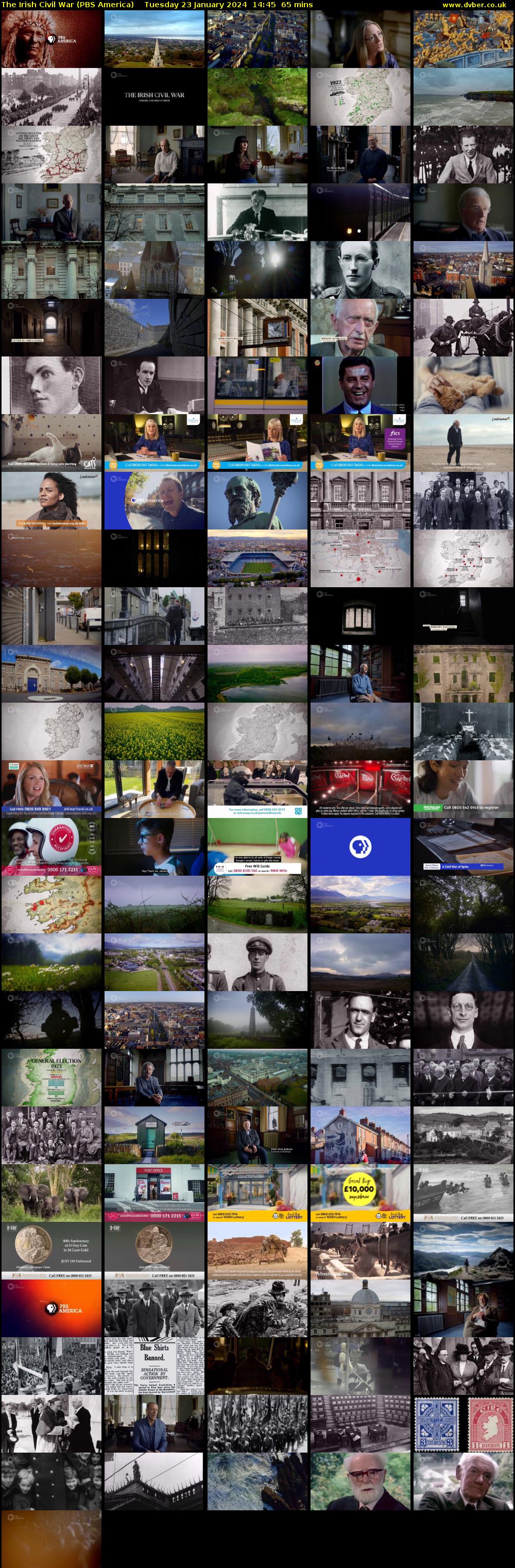 The Irish Civil War (PBS America) Tuesday 23 January 2024 14:45 - 15:50