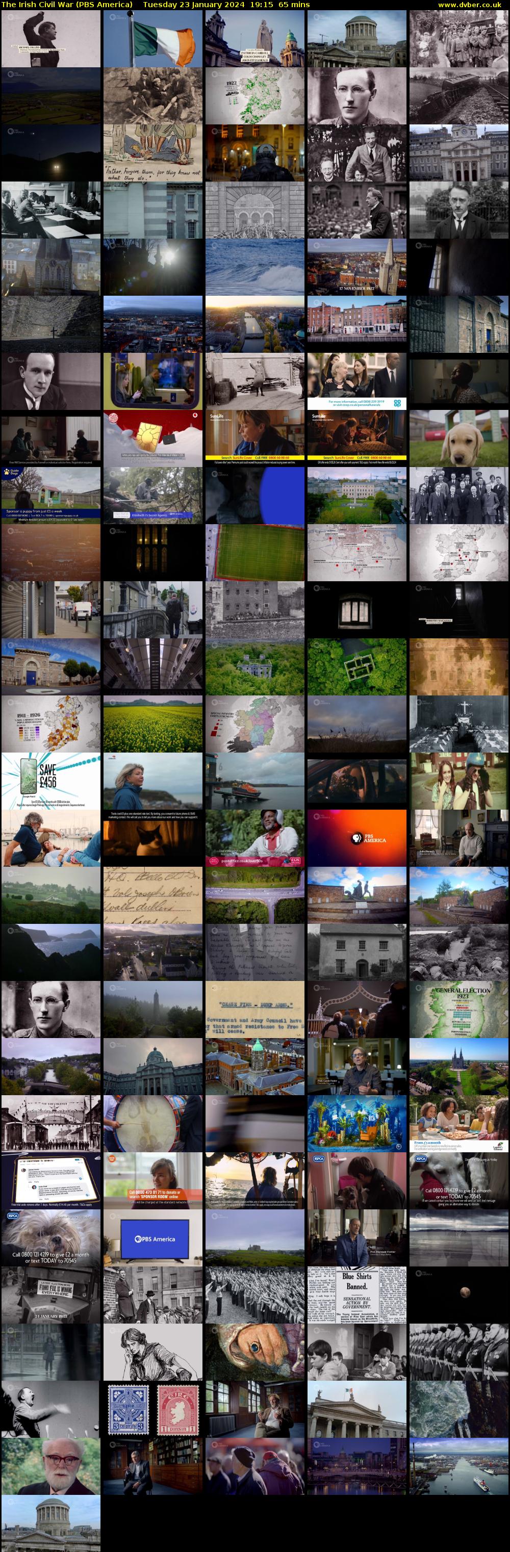 The Irish Civil War (PBS America) Tuesday 23 January 2024 19:15 - 20:20
