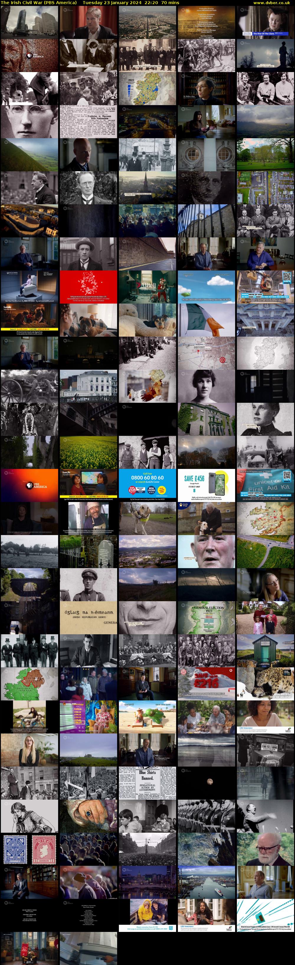 The Irish Civil War (PBS America) Tuesday 23 January 2024 22:20 - 23:30