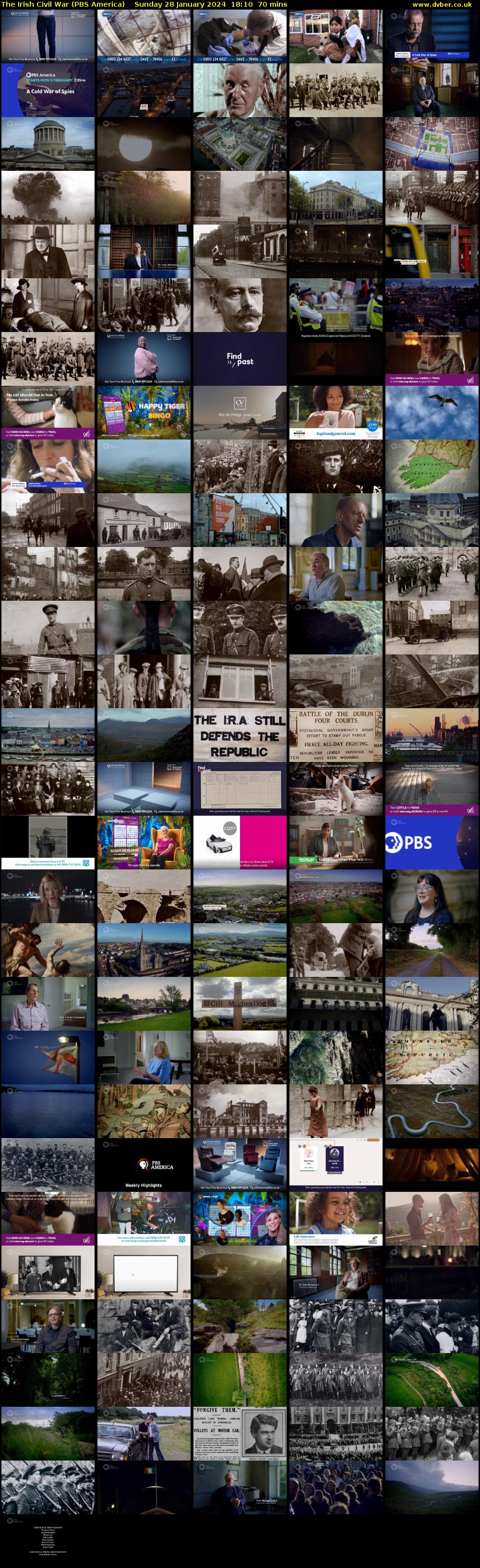 The Irish Civil War (PBS America) Sunday 28 January 2024 18:10 - 19:20