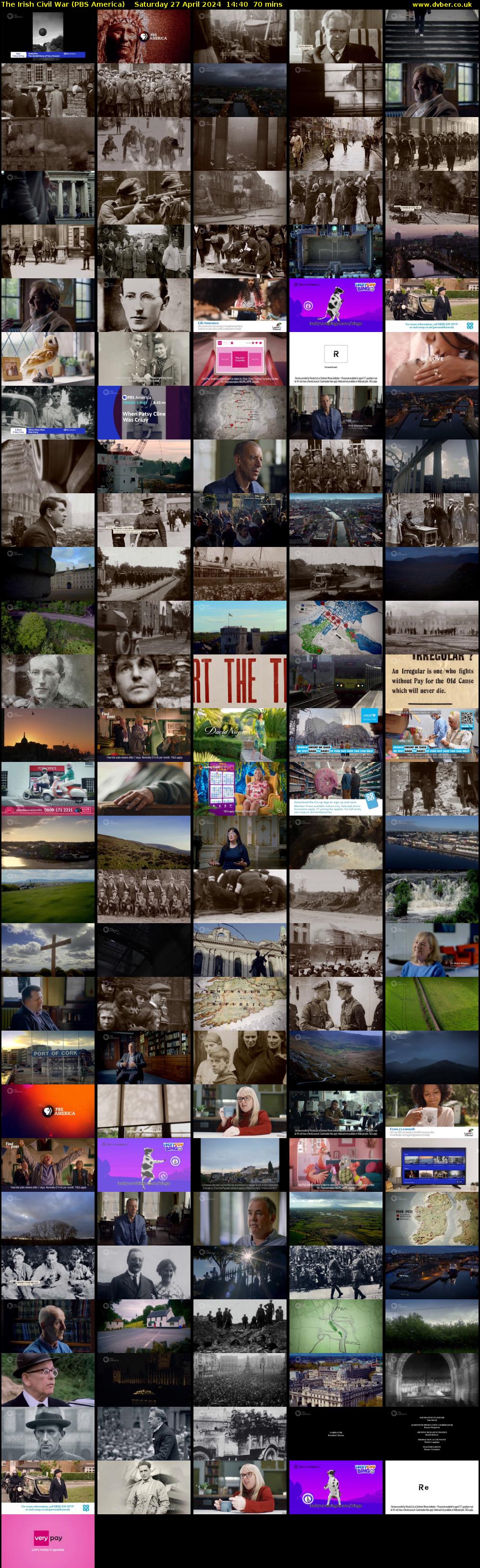 The Irish Civil War (PBS America) Saturday 27 April 2024 14:40 - 15:50